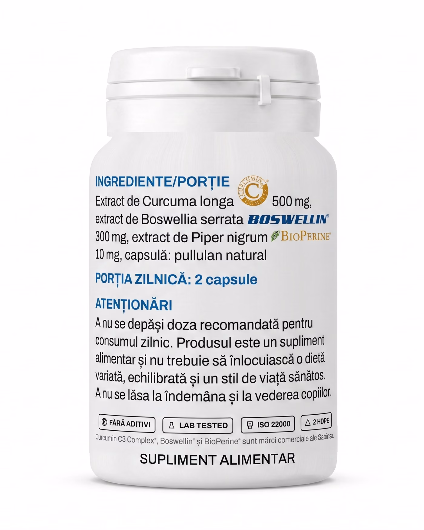 articulatii-ingrediente Eticheta Solvital Articulații cu tabelul de ingrediente și valorile nutriționale