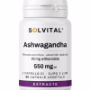 ashwagandha-flacon Flacon Solvital Ashwagandha, 60 capsule naturale, eticheta din față