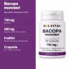 Solvital Bacopa monnieri – pe scurt Solvital Bacopa monnieri, pe scurt: 700 mg extract pe zi; 280 mg bacozide, minimum 40 %, prin HPLC; 0 aditivi fără agent de încărcare, capsule pullulan; 2 capsule pe zi · un flacon = 30 de zile