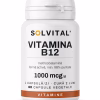 Flacon Solvital Vitamina B12 metilcobalamină, 60 capsule naturale, eticheta din față