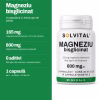 Solvital Magneziu bisglicinat – pe scurt Solvital Magneziu bisglicinat, pe scurt: 165 mg magneziu elemental pe zi, 44 % din necesar; 800 mg bisglicinat de magneziu pe capsulă; 0 aditivi fără agent de încărcare, capsule pullulan; 1 capsulă pe zi · un flacon = 30 de zile