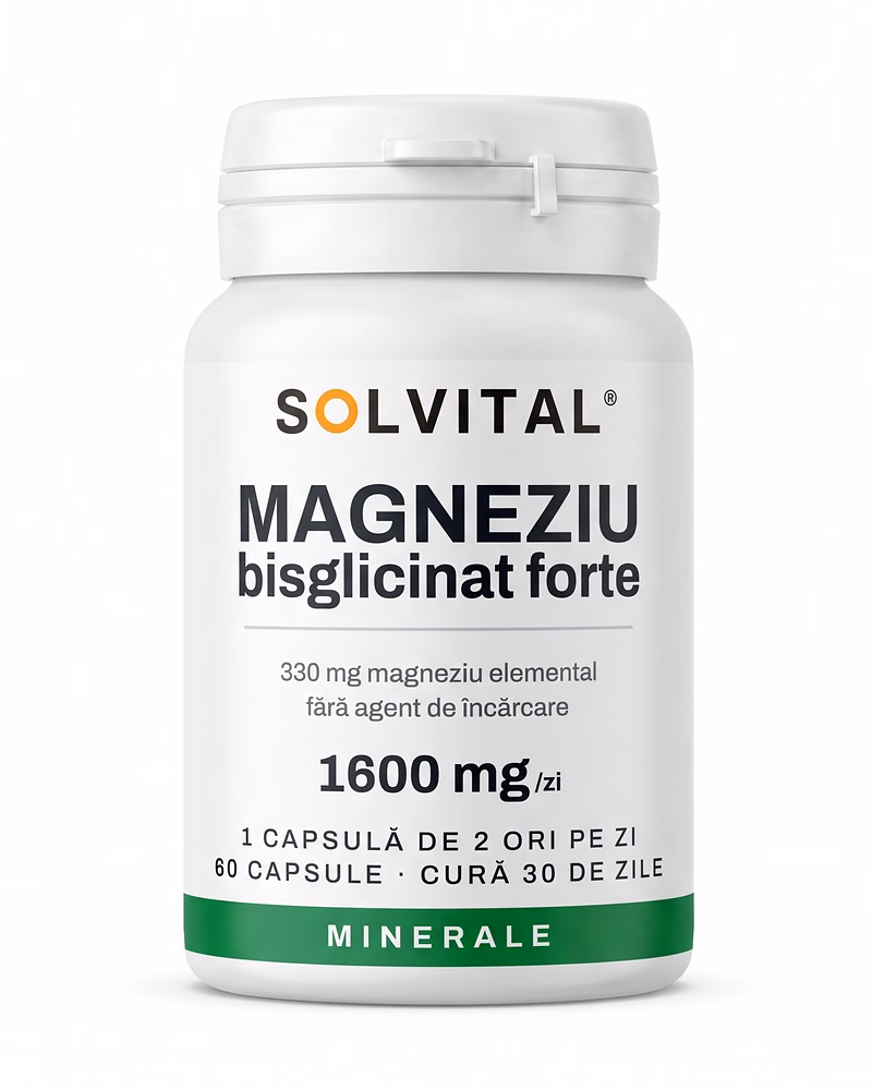 Magneziu bisglicinat forte Solvital — flacon
