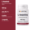 Solvital L-teanină – pe scurt Solvital L-teanină, pe scurt: 400 mg L-teanină pe zi; min. 98,5 % formă L pură; 0 aditivi fără agent de încărcare, capsule pullulan; 1 capsulă pe zi · un flacon = 60 de zile